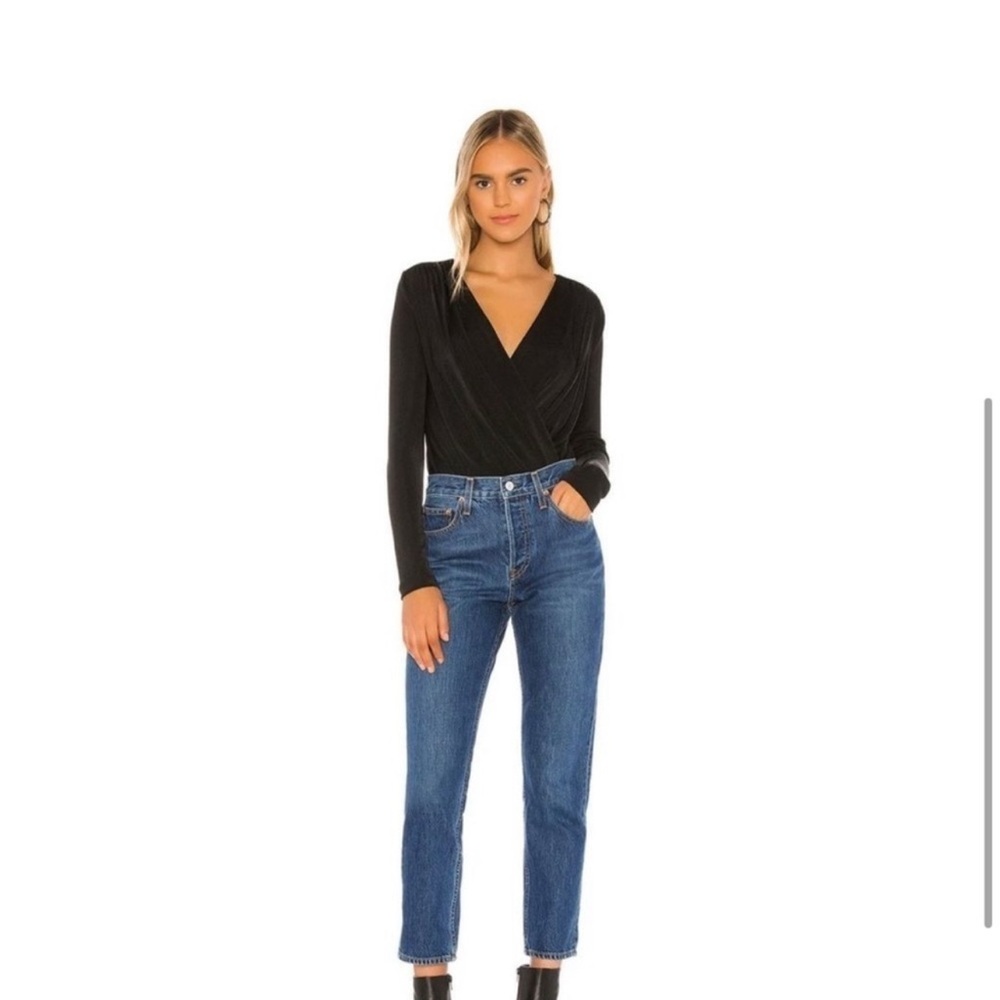Free People Turnt Bodysuit in Black Size XS NWOT